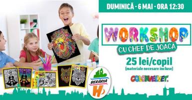 poze workshop pentru copii colorvelvet