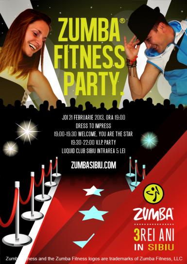 poze zumba fitness party 3 ani de zumba in sibiu