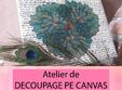  atelierul tehnica decoupage pe canvas