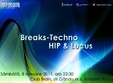 breaks and techno night in club brain