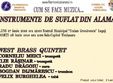 concert educativ instrumente de suflat din alama timisoara