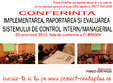 conferinta implementarea raportarea si evaluarea sistemului de control intern managerial