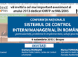conferinta sistemul de control intern managerial in romania