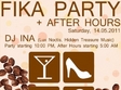 fika party in open pub