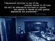 filmul paranormal activity la brasov