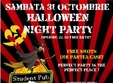 halloween night party in student pub 