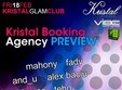 kristal booking agency preview in club kristal 