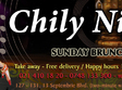 o noua editie chily nights sambata 9 noiembrie la taj restauran