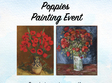poppies painting event 23 aprilie