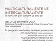 seminar multiculturalitate vs interculturalitate in romania si europa de sud est 