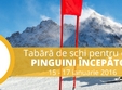 tabara de ski i snowboard pentru copii pinguini incepatori