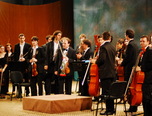 orchestra universitaria a universitatii nationale de muzica bucuresti pe scena filarmonicii pitest 10